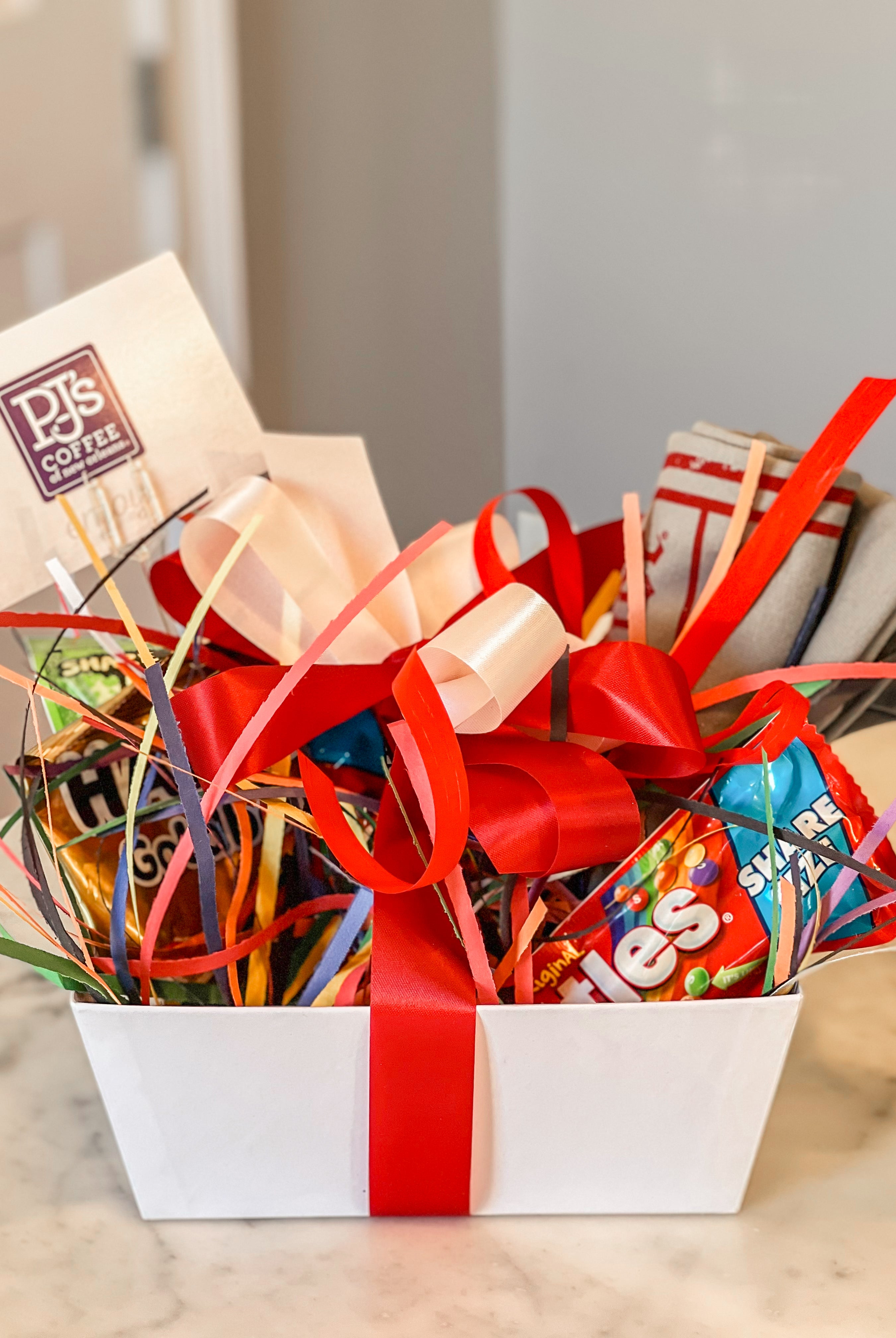 Get well soon basket with candy